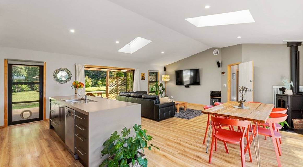 Kitchen with beautiful floors