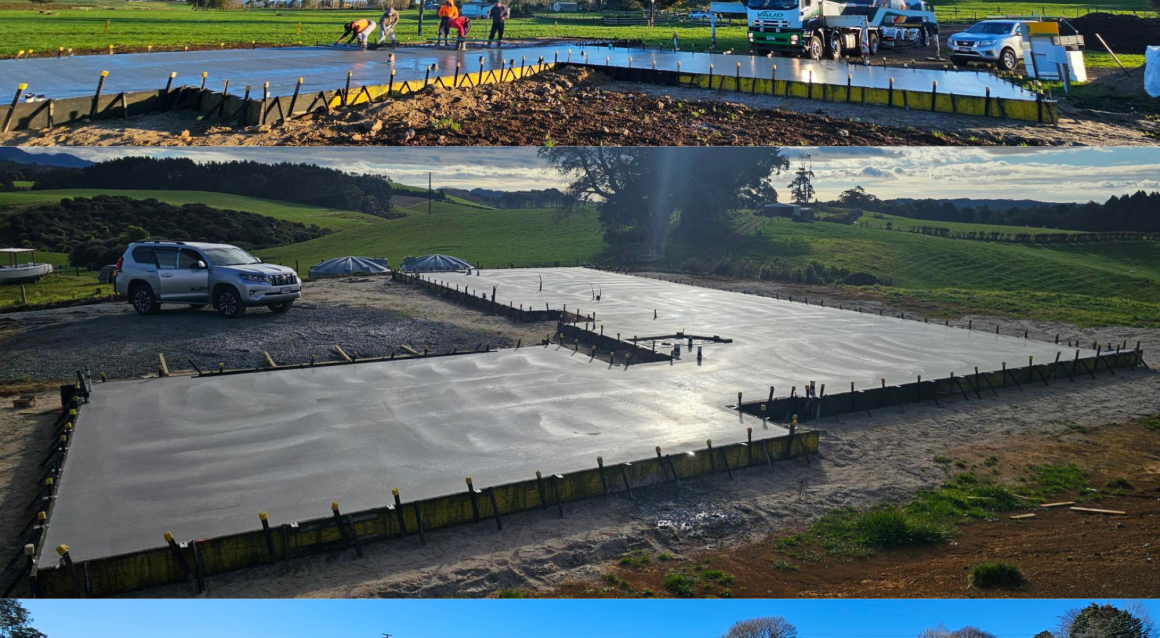 FLOORS ARE BEING POURED ALL OVER!
